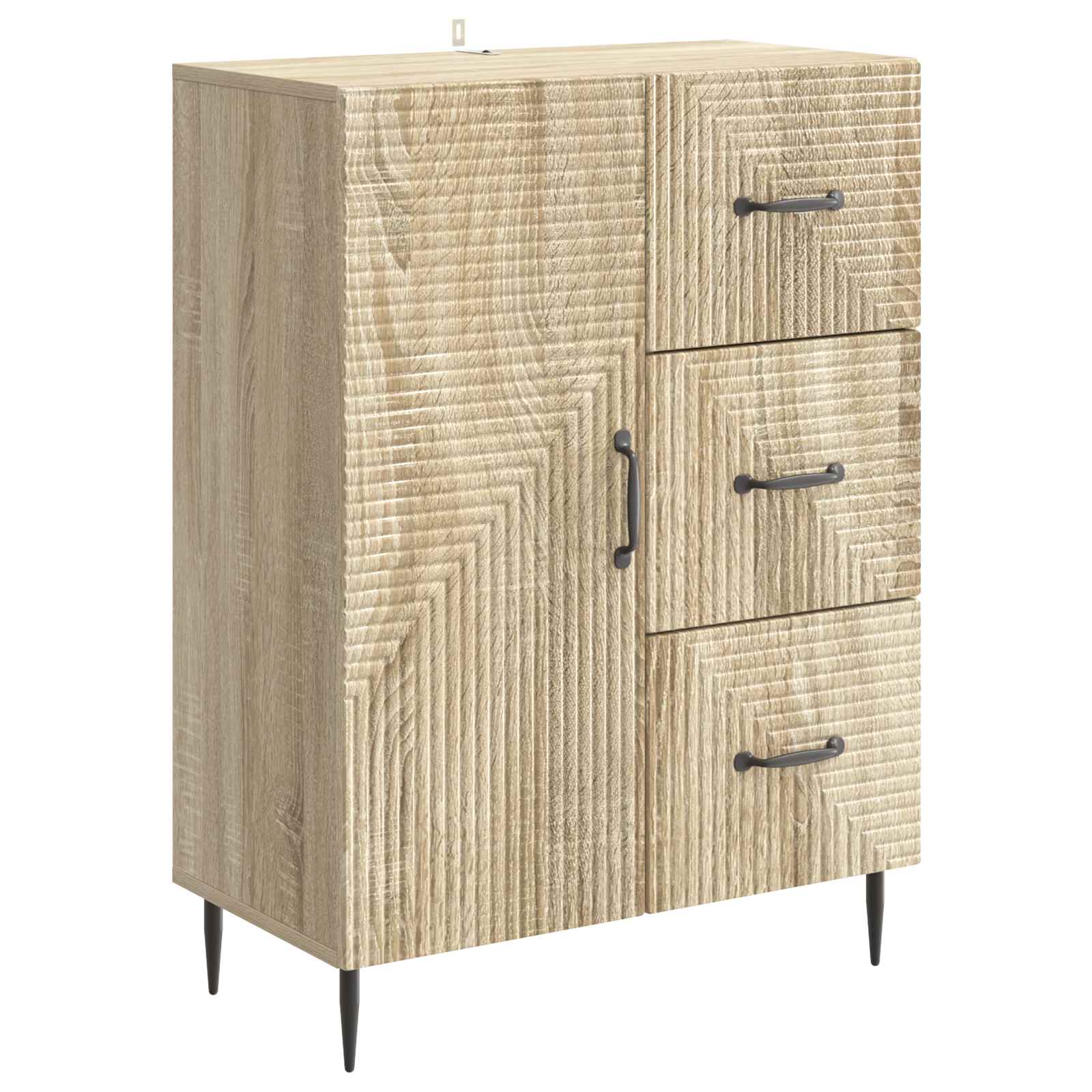 vidaXL Bufet dąb Sonoma 66 x 34,5 x 89,5 cm Drewno inżynieryjne