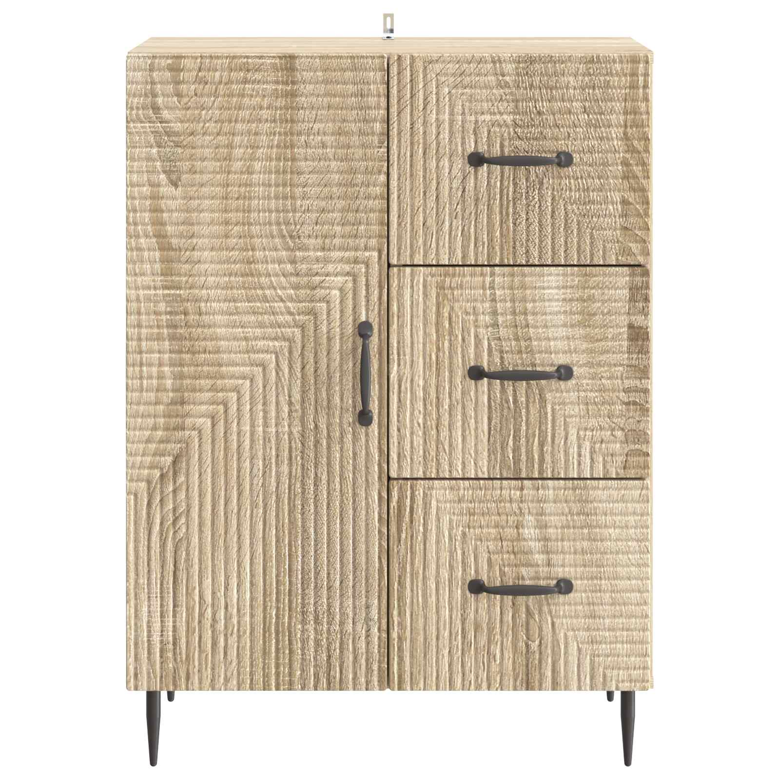 vidaXL Bufet dąb Sonoma 66 x 34,5 x 89,5 cm Drewno inżynieryjne