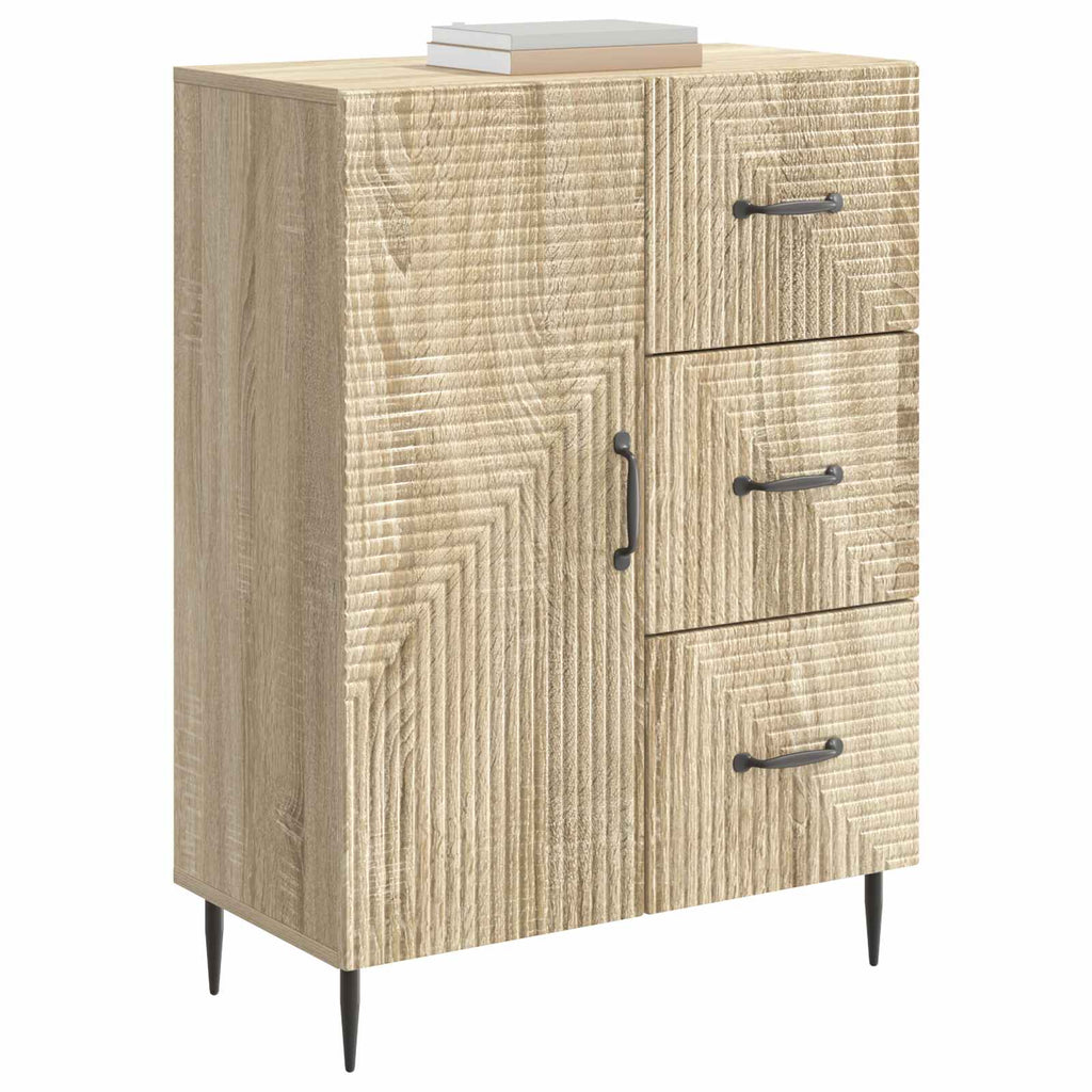 vidaXL Bufet dąb Sonoma 66 x 34,5 x 89,5 cm Drewno inżynieryjne