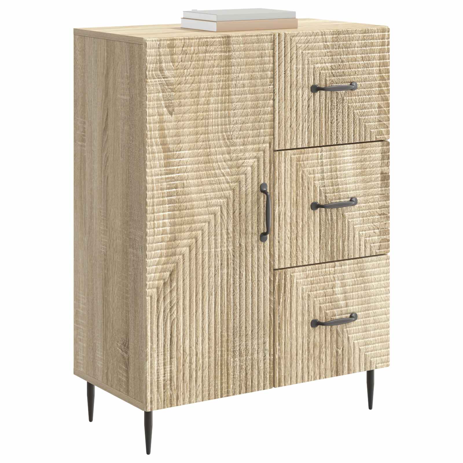 vidaXL Bufet dąb Sonoma 66 x 34,5 x 89,5 cm Drewno inżynieryjne