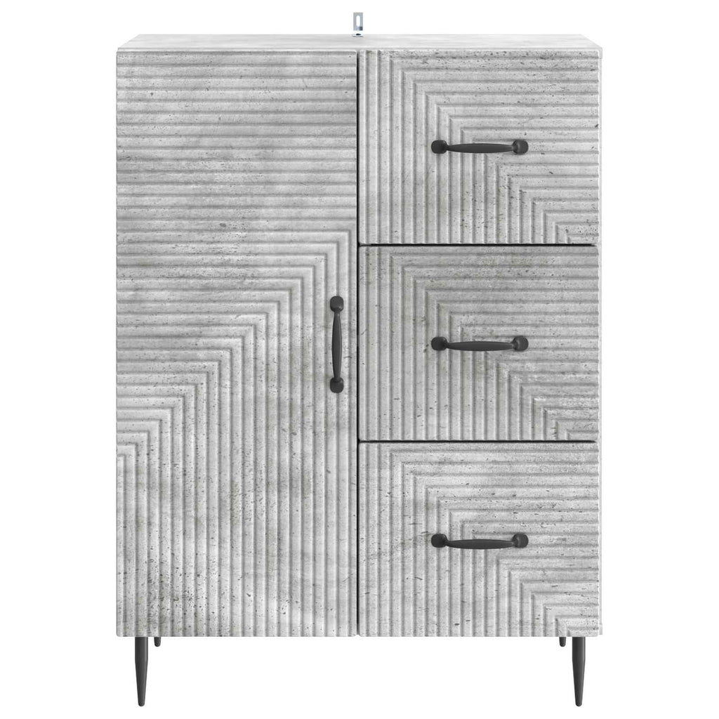 vidaXL Bufet Betonowy szary 66 x 34,5 x 89,5 cm Drewno inżynieryjne