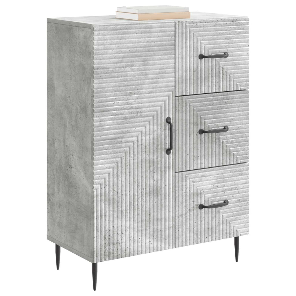 vidaXL Bufet Betonowy szary 66 x 34,5 x 89,5 cm Drewno inżynieryjne