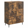 vidaXL Bufet Dąb wędzony 66 x 34,5 x 89,5 cm Drewno inżynieryjne