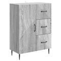 vidaXL Bufet Szary Sonoma 66 x 34,5 x 89,5 cm Drewno inżynieryjne