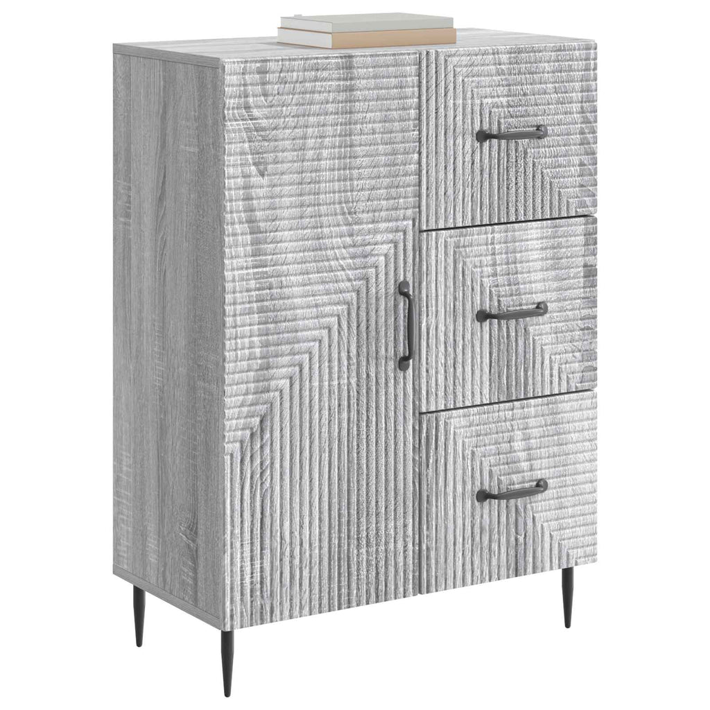 vidaXL Bufet Szary Sonoma 66 x 34,5 x 89,5 cm Drewno inżynieryjne