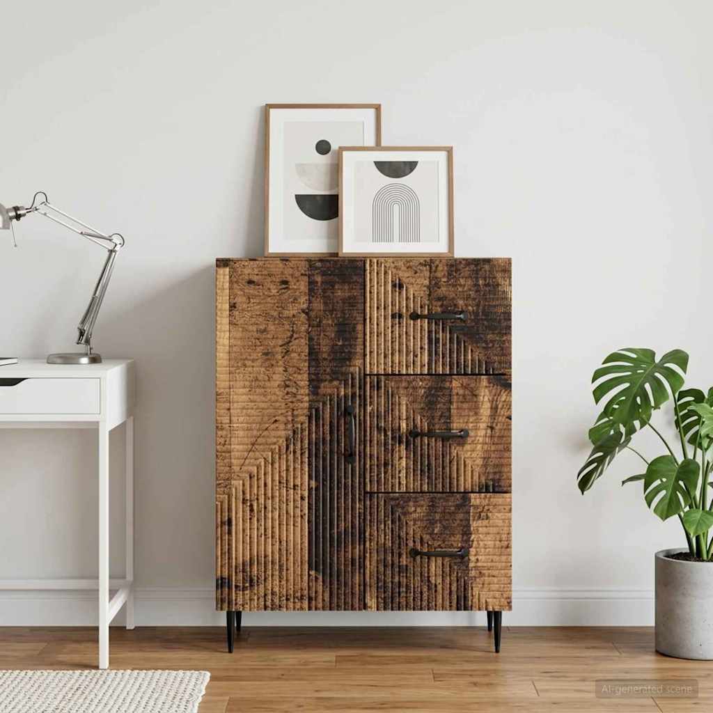 vidaXL Bufet Stare drewno 66 x 34,5 x 89,5 cm Drewno inżynieryjne