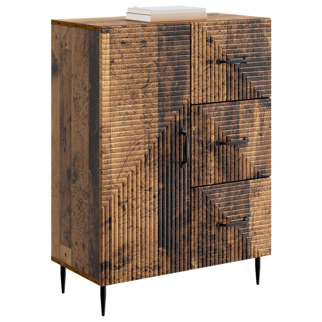 vidaXL Bufet Stare drewno 66 x 34,5 x 89,5 cm Drewno inżynieryjne