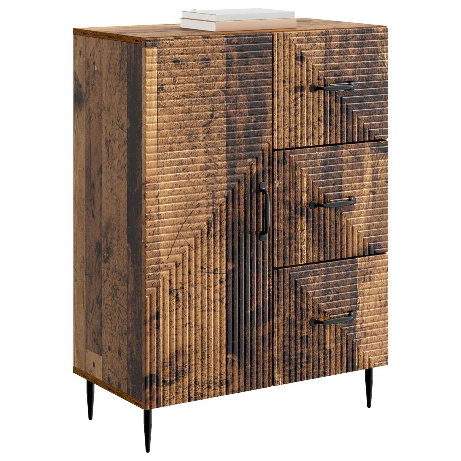 vidaXL Bufet Stare drewno 66 x 34,5 x 89,5 cm Drewno inżynieryjne