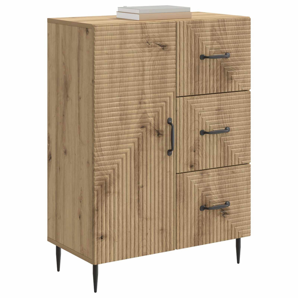 vidaXL Bufet Dąb artisan 66 x 34,5 x 89,5 cm Drewno inżynieryjne