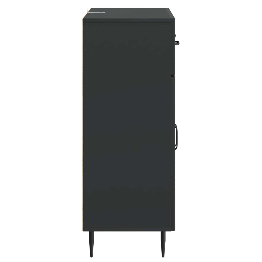 vidaXL Bufet z szufladą Czarny 66 x 34,5 x 89,5 cm Drewno inżynieryjne