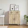 vidaXL Bufet dąb Sonoma 66 x 34,5 x 89,5 cm Drewno inżynieryjne