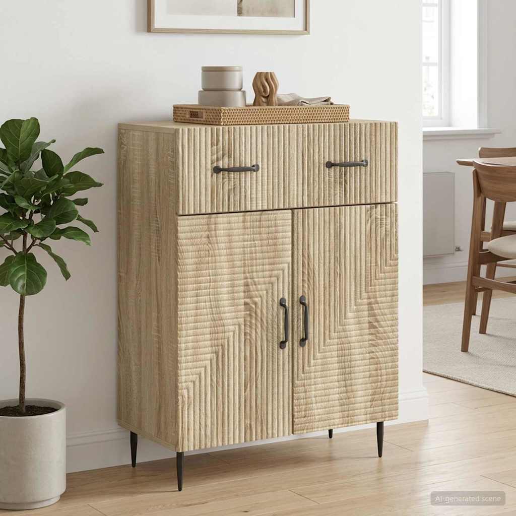 vidaXL Bufet dąb Sonoma 66 x 34,5 x 89,5 cm Drewno inżynieryjne