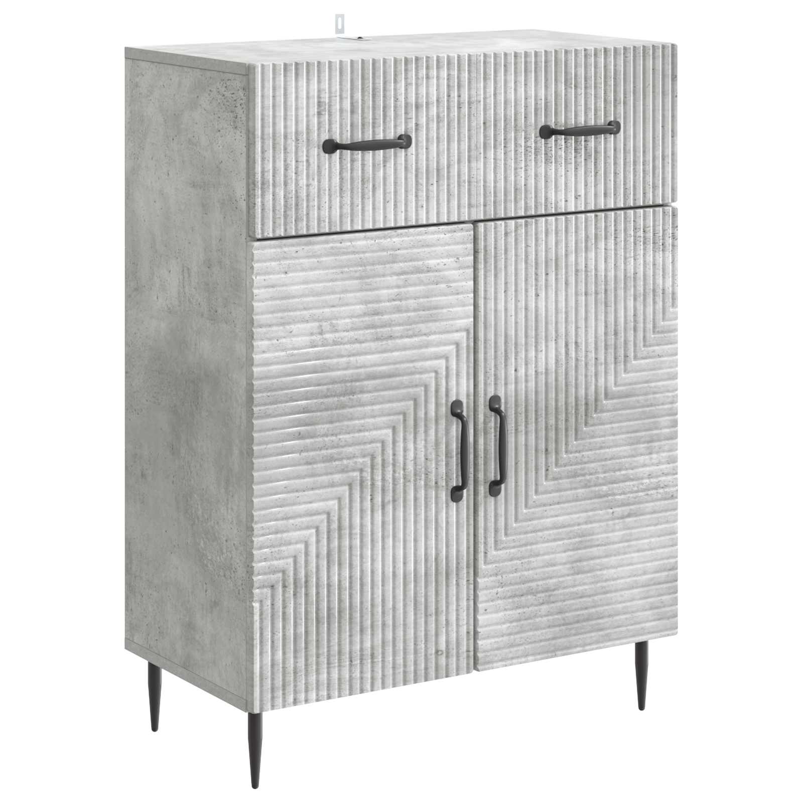 vidaXL Bufet Betonowy szary 66 x 34,5 x 89,5 cm Drewno inżynieryjne