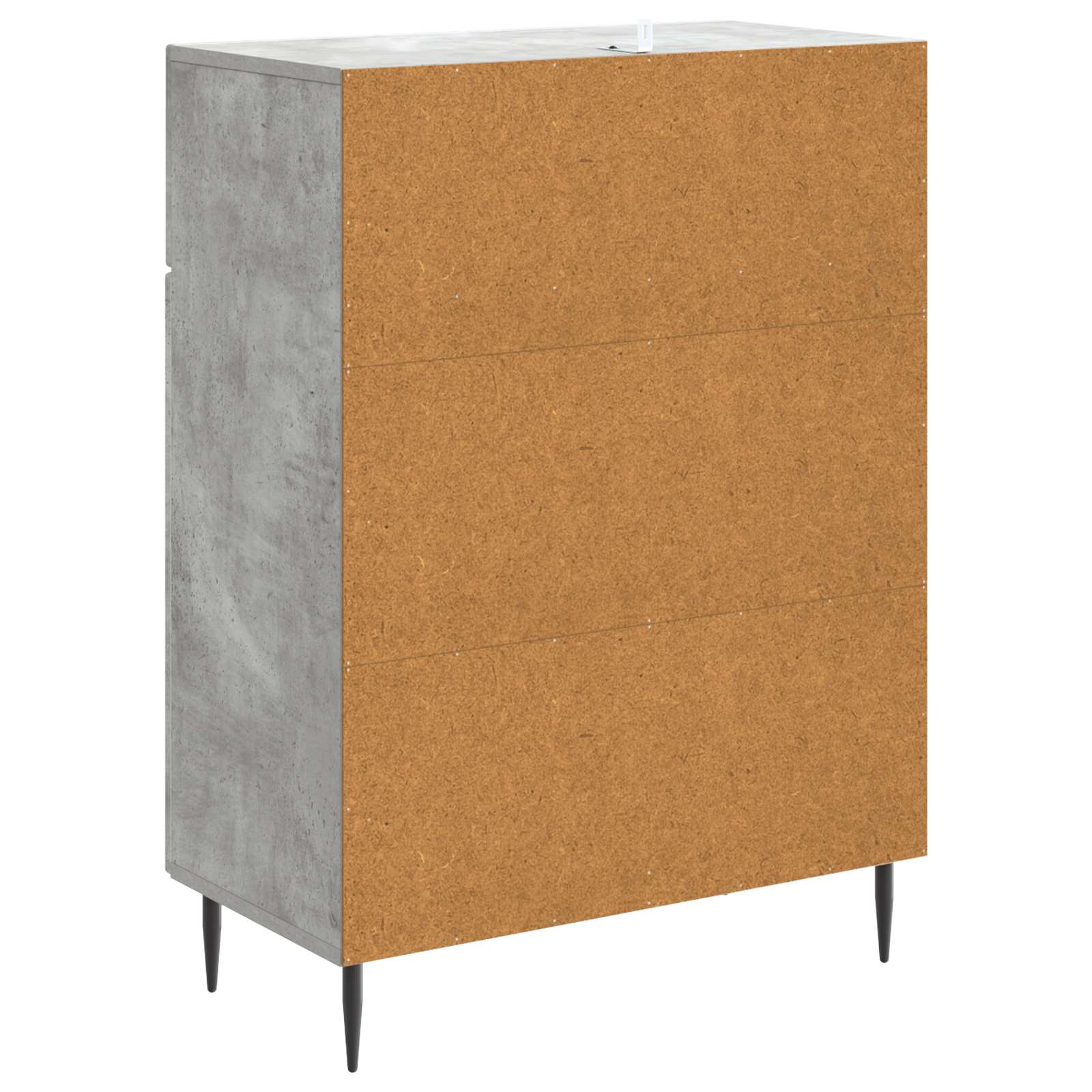 vidaXL Bufet Betonowy szary 66 x 34,5 x 89,5 cm Drewno inżynieryjne