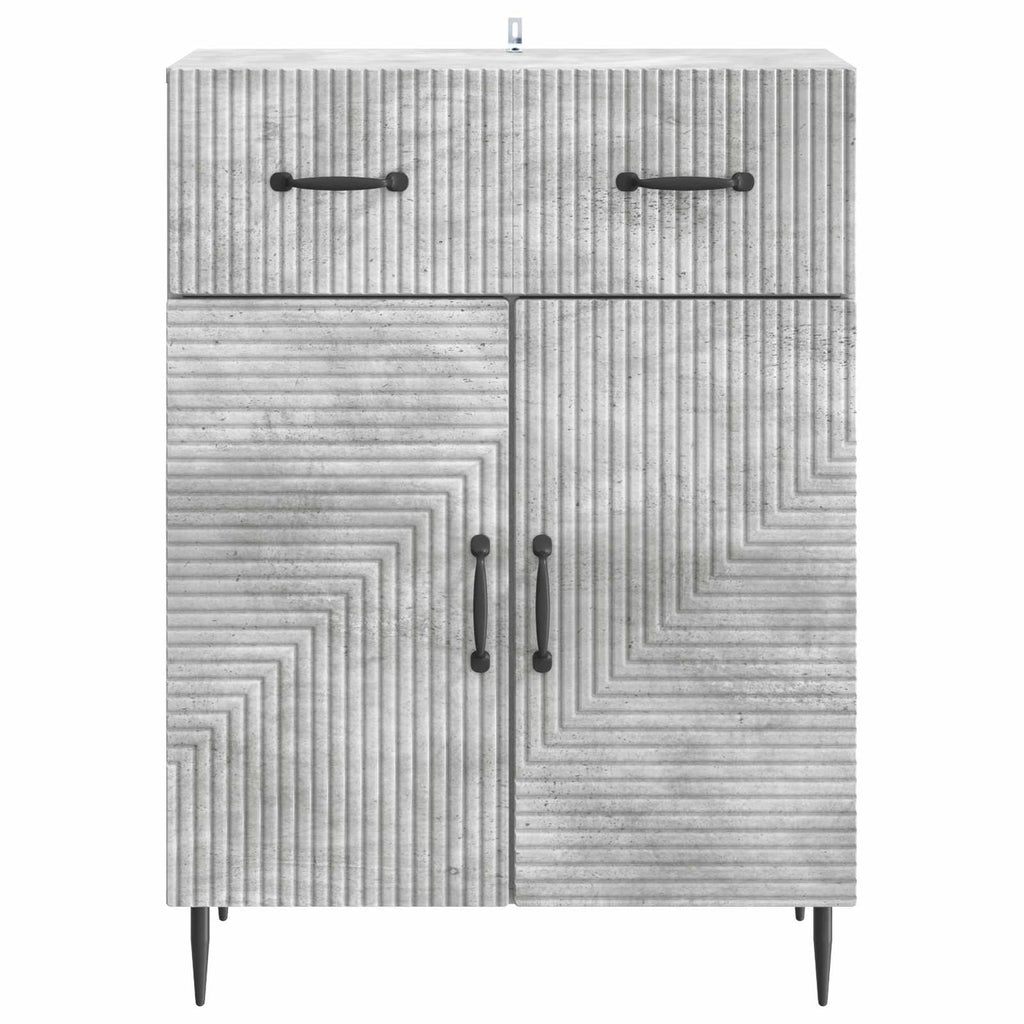 vidaXL Bufet Betonowy szary 66 x 34,5 x 89,5 cm Drewno inżynieryjne