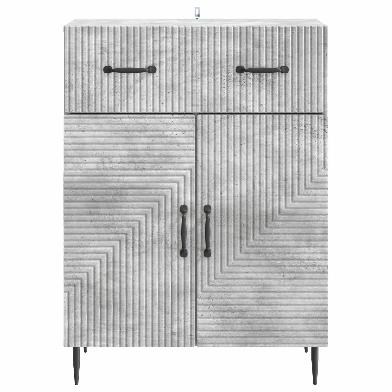 vidaXL Bufet Betonowy szary 66 x 34,5 x 89,5 cm Drewno inżynieryjne