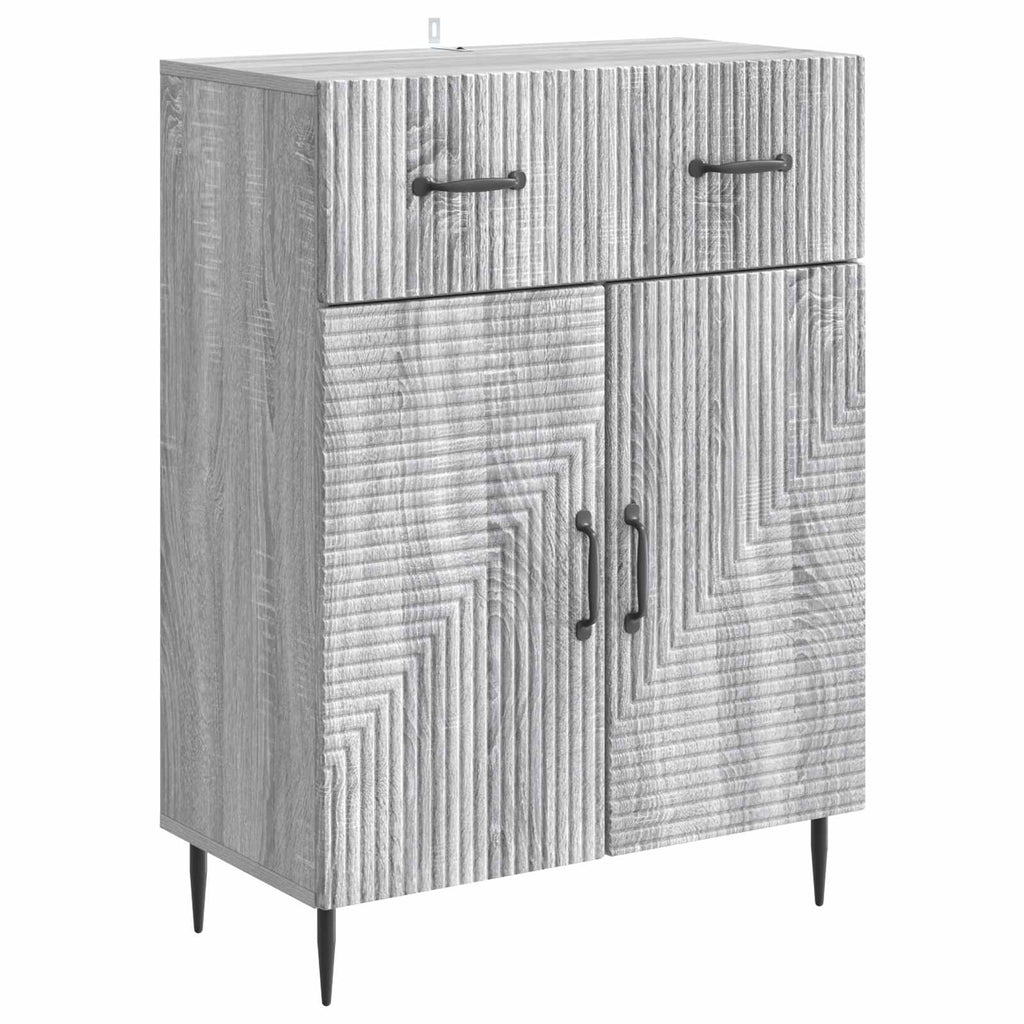 vidaXL Bufet Szary Sonoma 66 x 34,5 x 89,5 cm Drewno inżynieryjne