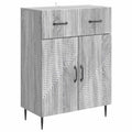 vidaXL Bufet Szary Sonoma 66 x 34,5 x 89,5 cm Drewno inżynieryjne