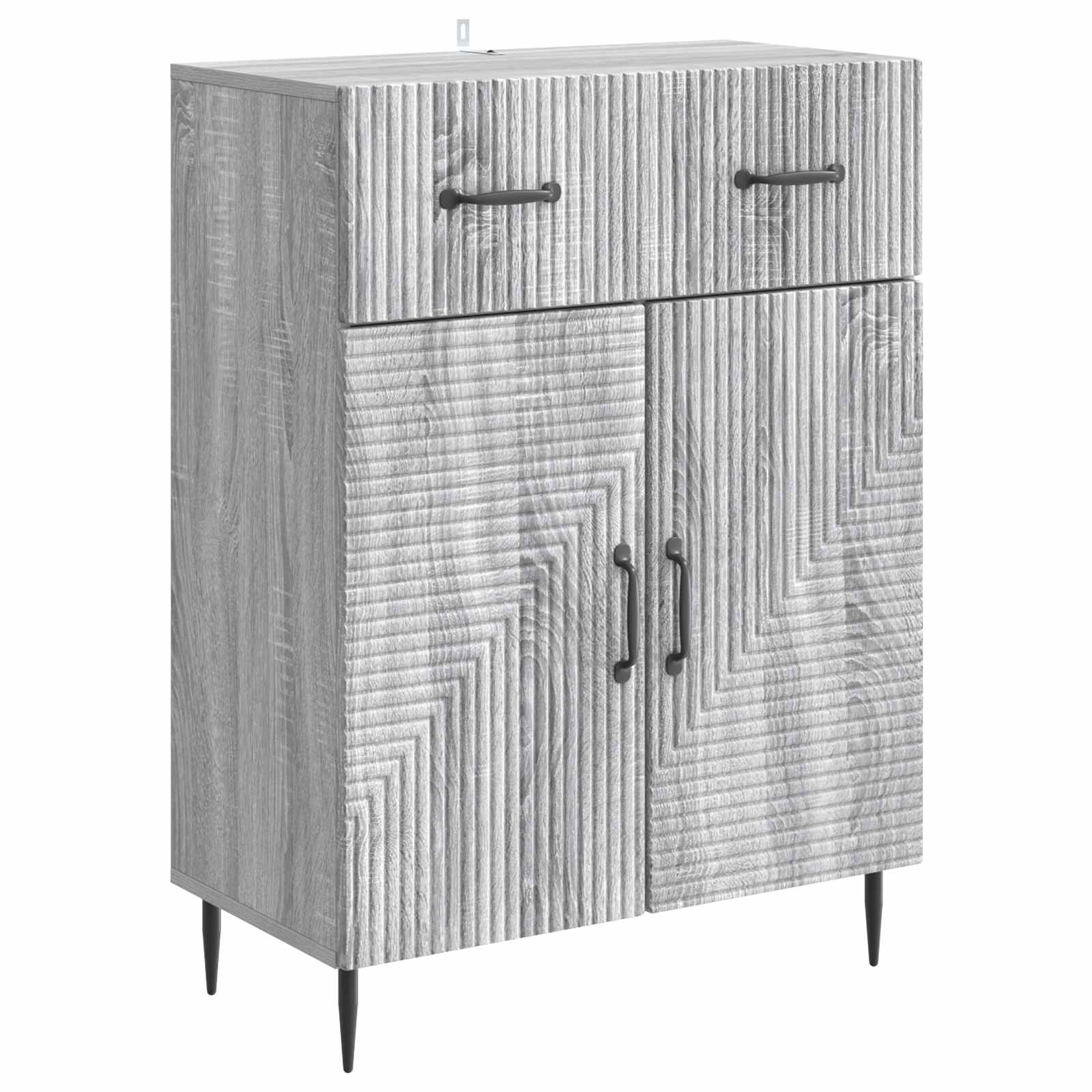 vidaXL Bufet Szary Sonoma 66 x 34,5 x 89,5 cm Drewno inżynieryjne