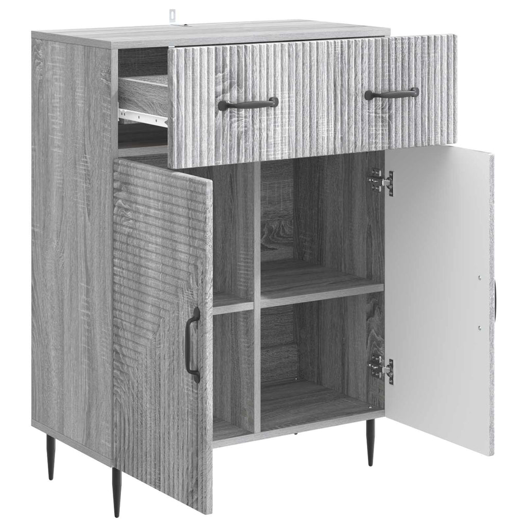 vidaXL Bufet Szary Sonoma 66 x 34,5 x 89,5 cm Drewno inżynieryjne