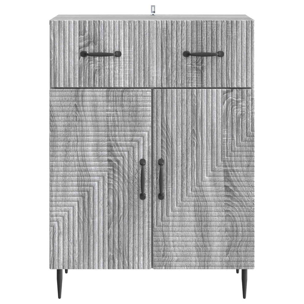 vidaXL Bufet Szary Sonoma 66 x 34,5 x 89,5 cm Drewno inżynieryjne