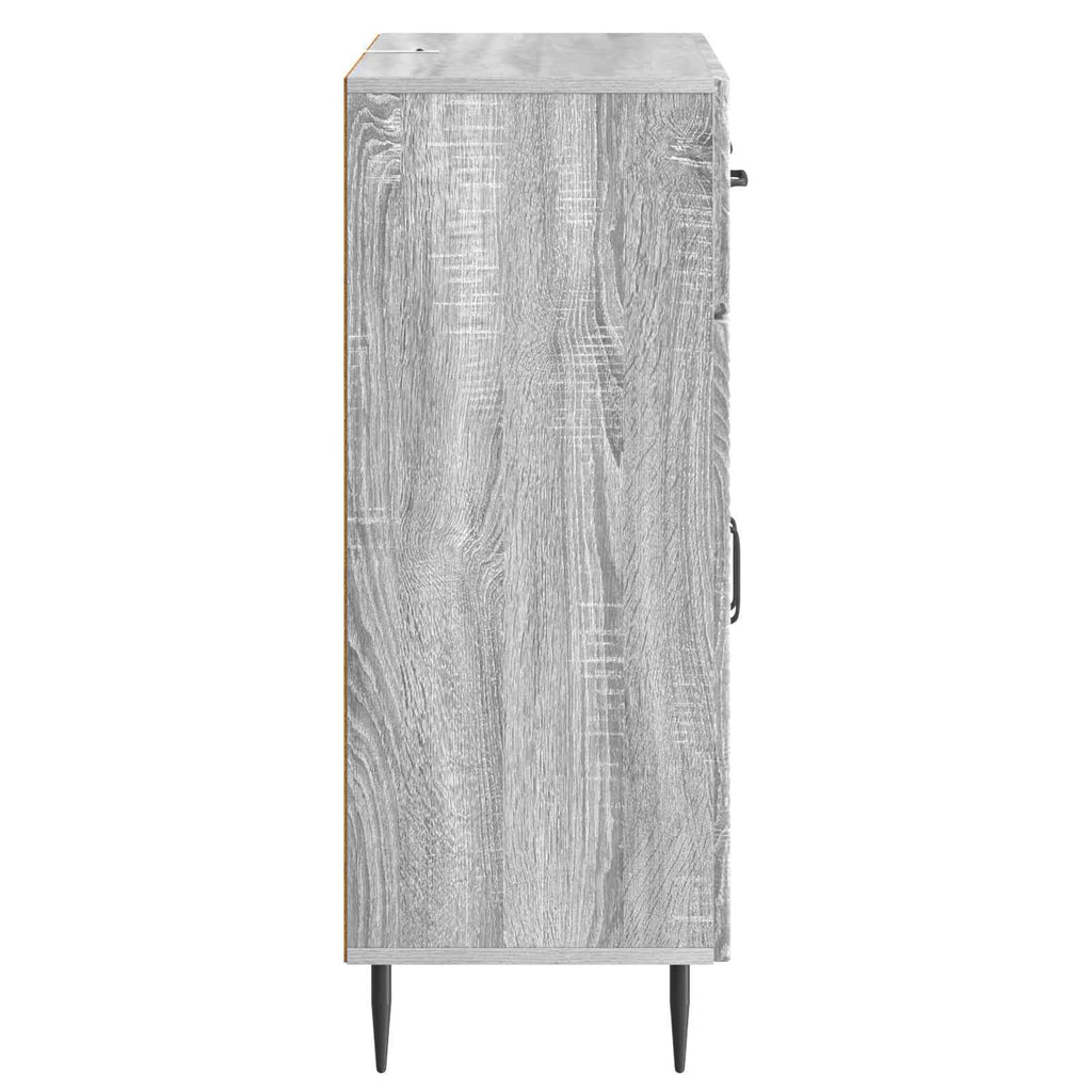 vidaXL Bufet Szary Sonoma 66 x 34,5 x 89,5 cm Drewno inżynieryjne