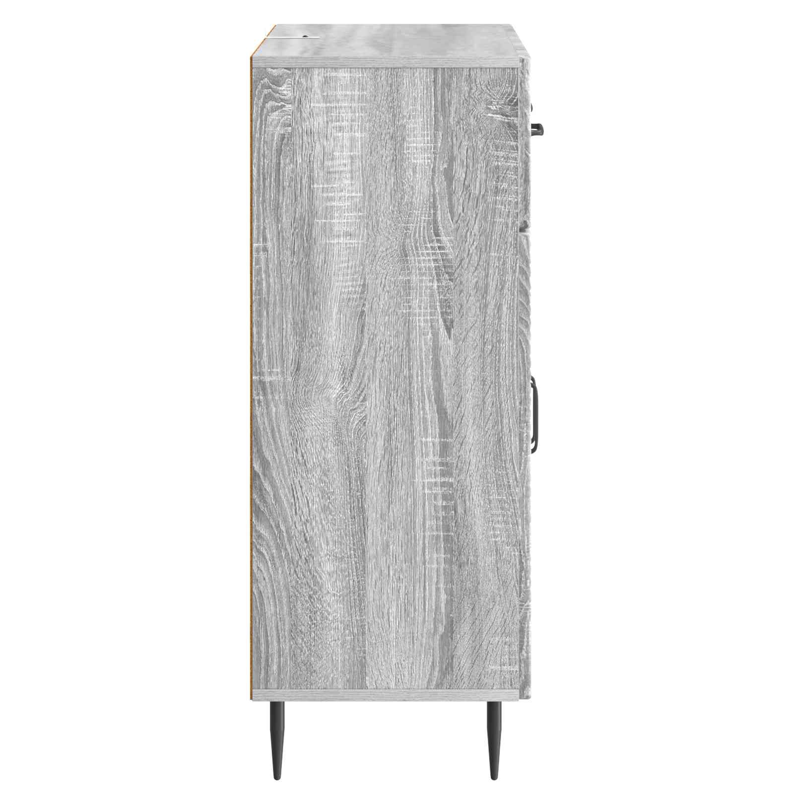 vidaXL Bufet Szary Sonoma 66 x 34,5 x 89,5 cm Drewno inżynieryjne