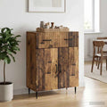 vidaXL Bufet Stare drewno 66 x 34,5 x 89,5 cm Drewno inżynieryjne