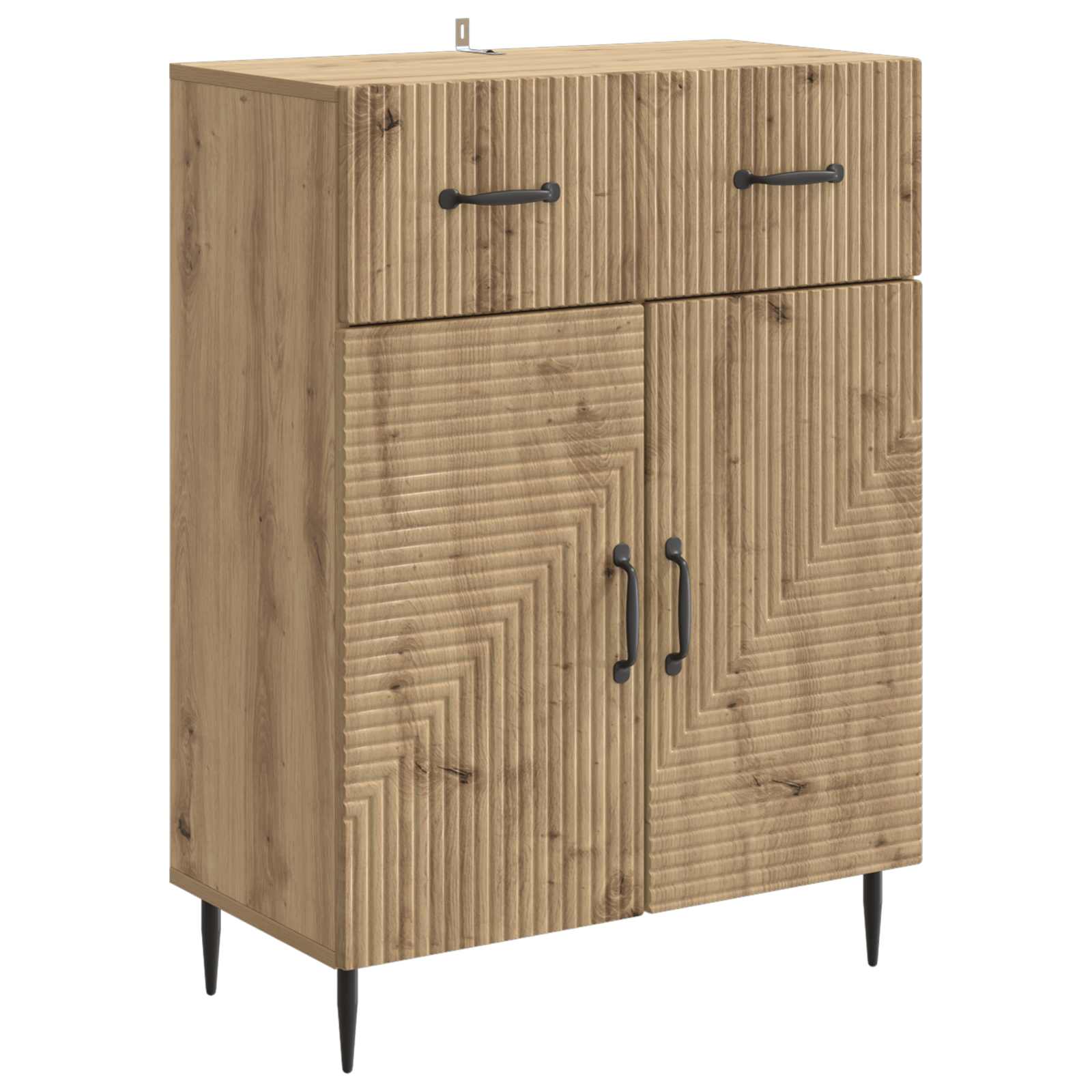 vidaXL Bufet Dąb artisan 66 x 34,5 x 89,5 cm Drewno inżynieryjne