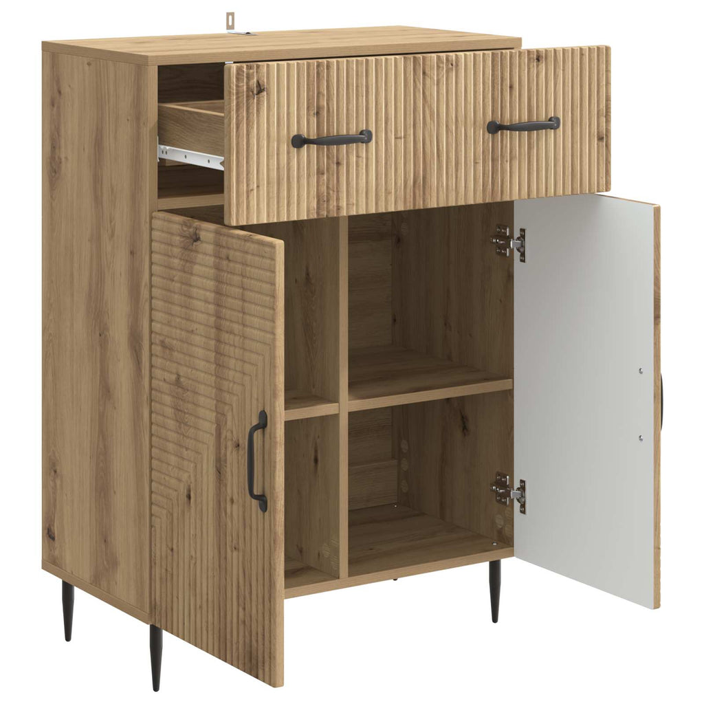 vidaXL Bufet Dąb artisan 66 x 34,5 x 89,5 cm Drewno inżynieryjne