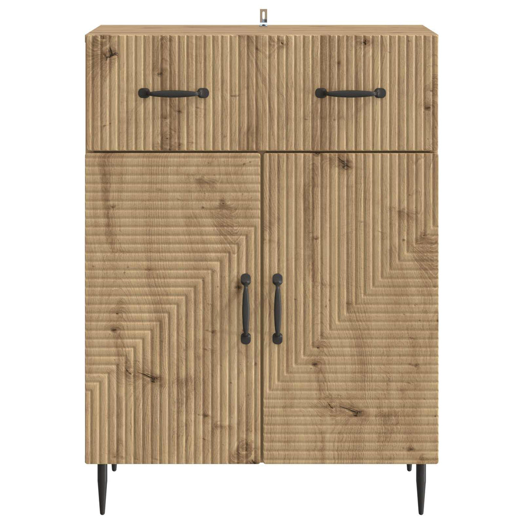 vidaXL Bufet Dąb artisan 66 x 34,5 x 89,5 cm Drewno inżynieryjne