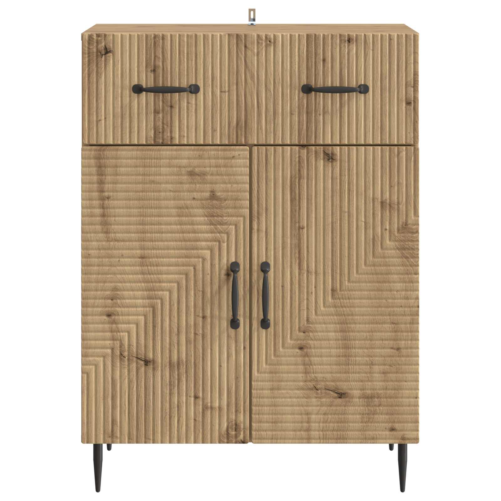 vidaXL Bufet Dąb artisan 66 x 34,5 x 89,5 cm Drewno inżynieryjne