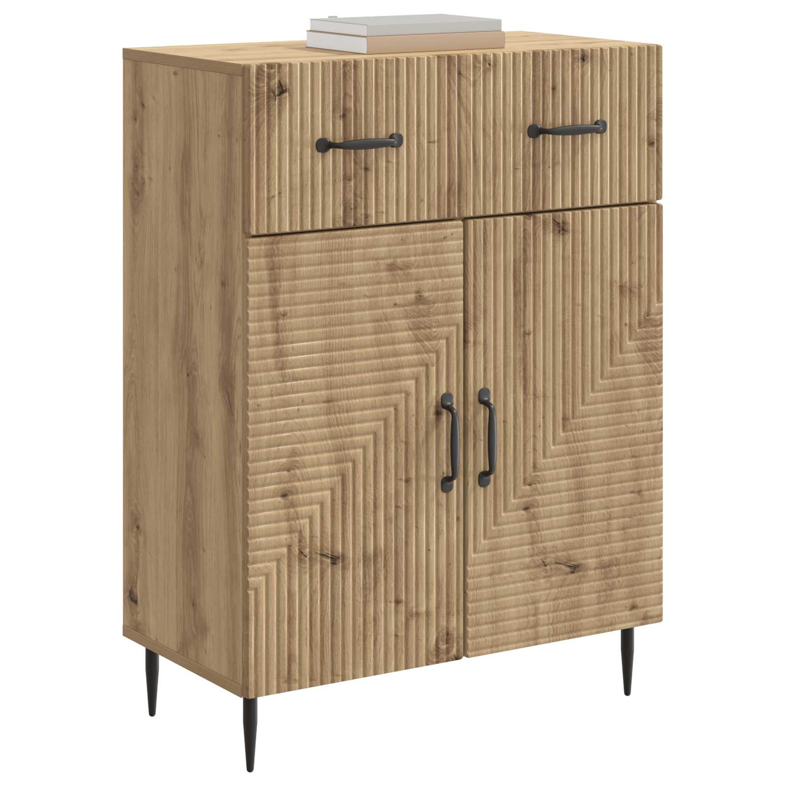 vidaXL Bufet Dąb artisan 66 x 34,5 x 89,5 cm Drewno inżynieryjne