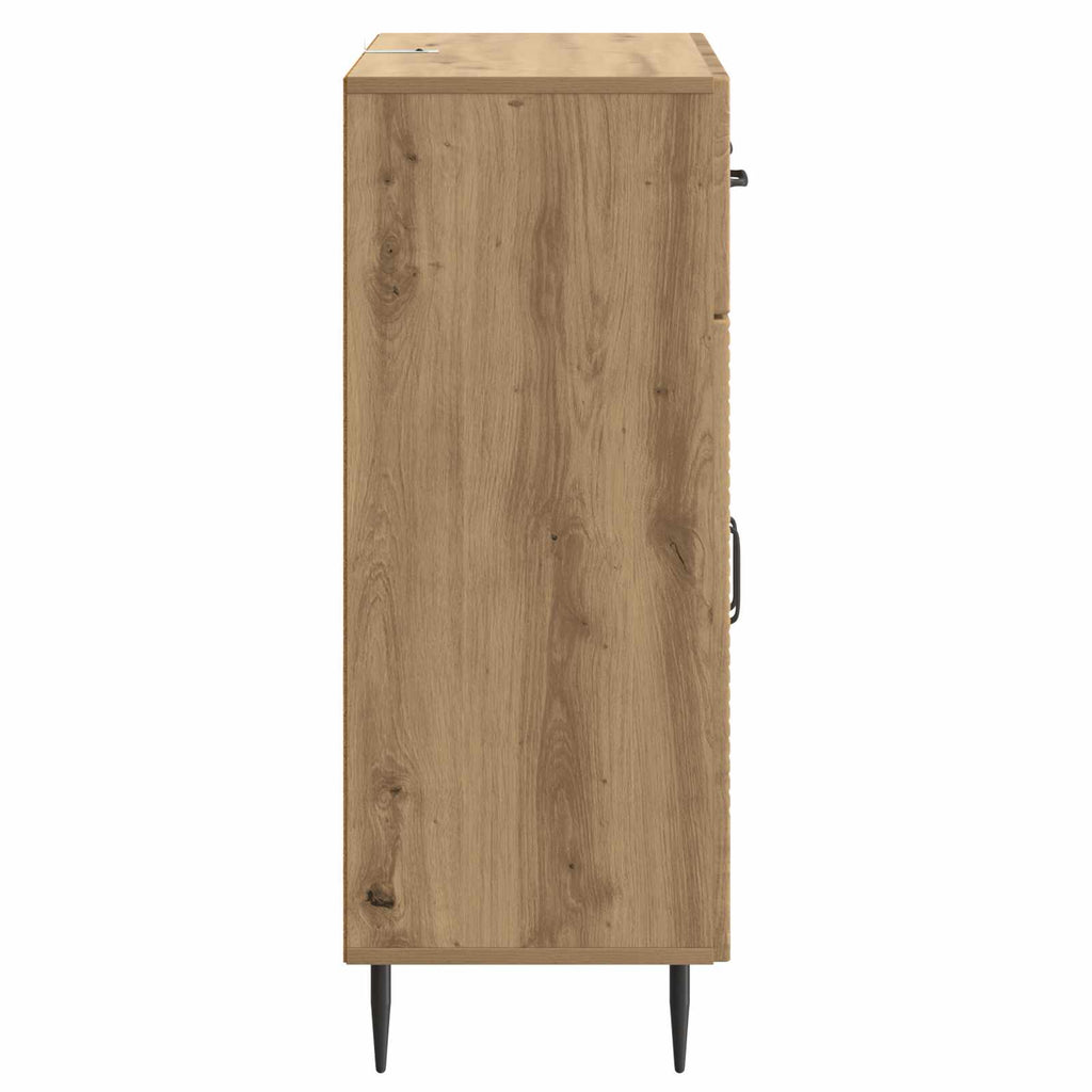 vidaXL Bufet Dąb artisan 66 x 34,5 x 89,5 cm Drewno inżynieryjne