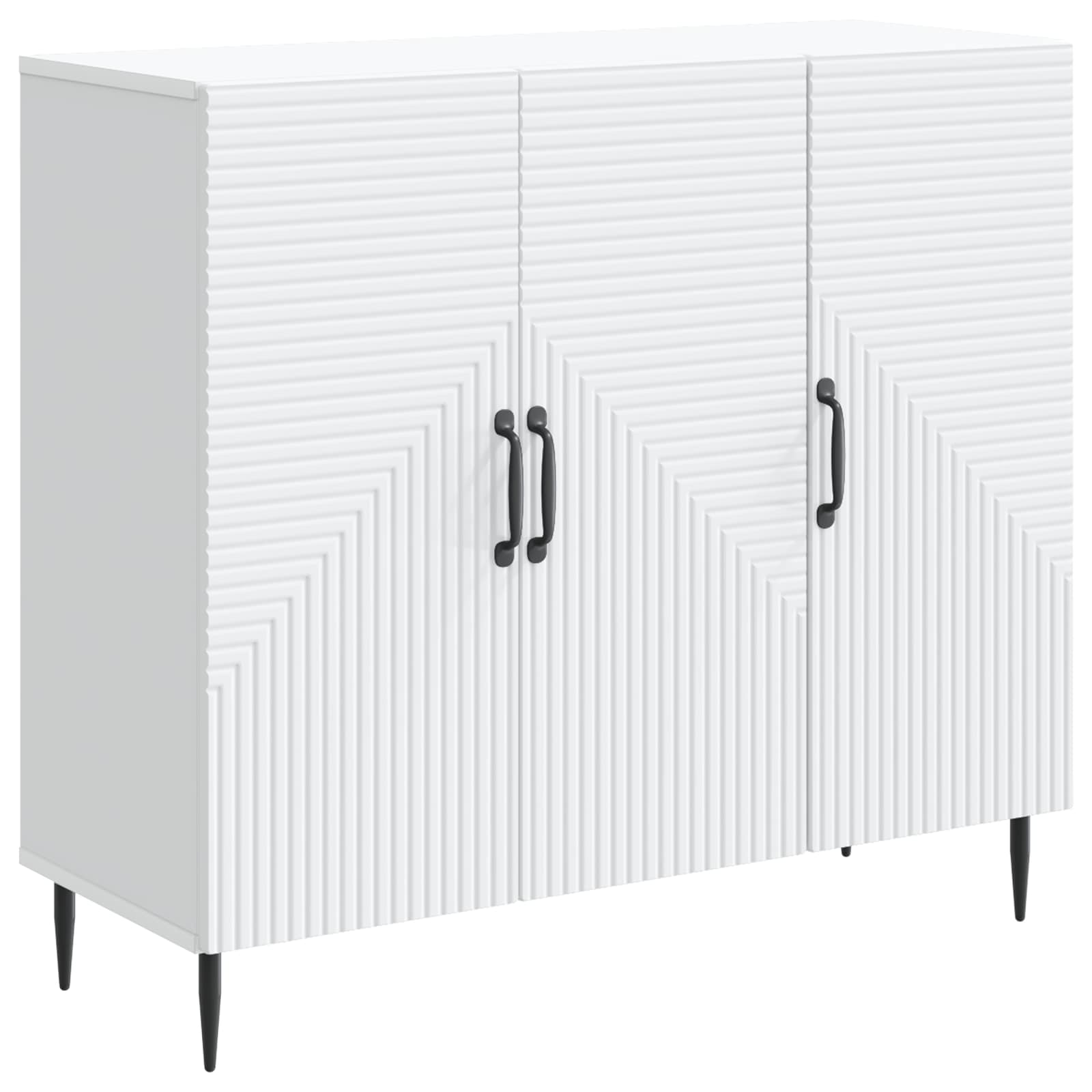 vidaXL Bufet Biały 89 x 34,5 x 80 cm Drewno inżynieryjne