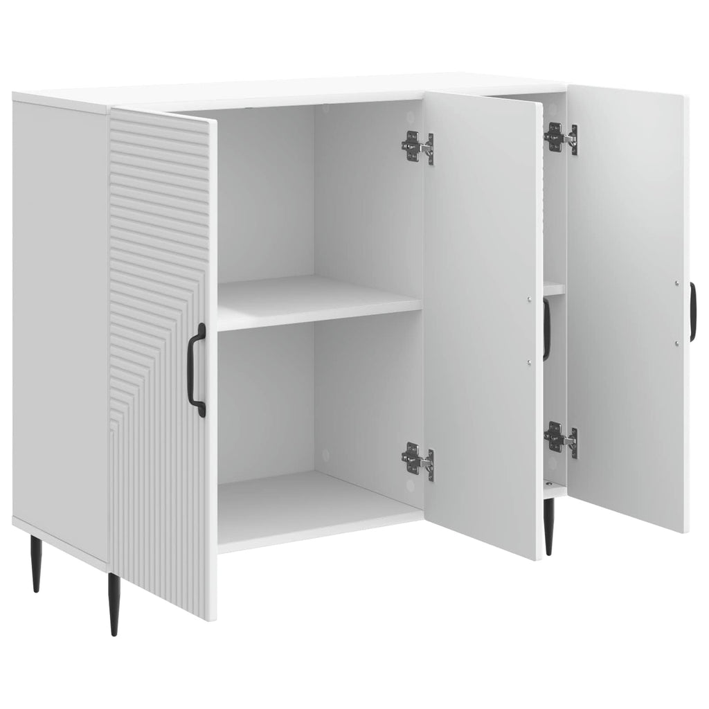 vidaXL Bufet Biały 89 x 34,5 x 80 cm Drewno inżynieryjne