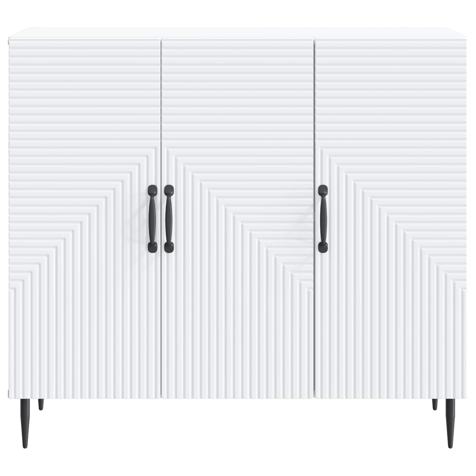 vidaXL Bufet Biały 89 x 34,5 x 80 cm Drewno inżynieryjne