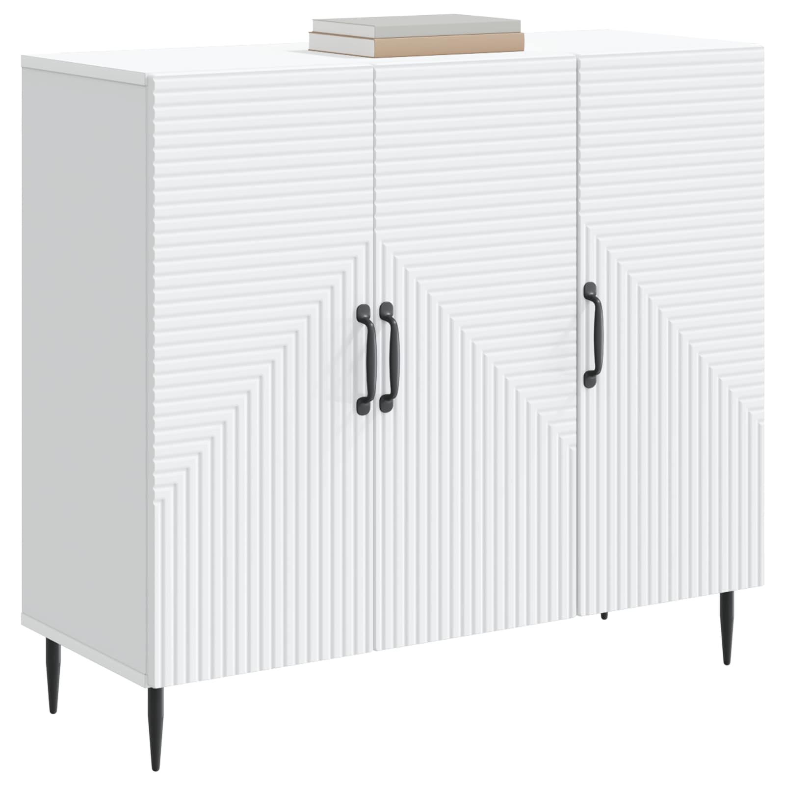 vidaXL Bufet Biały 89 x 34,5 x 80 cm Drewno inżynieryjne