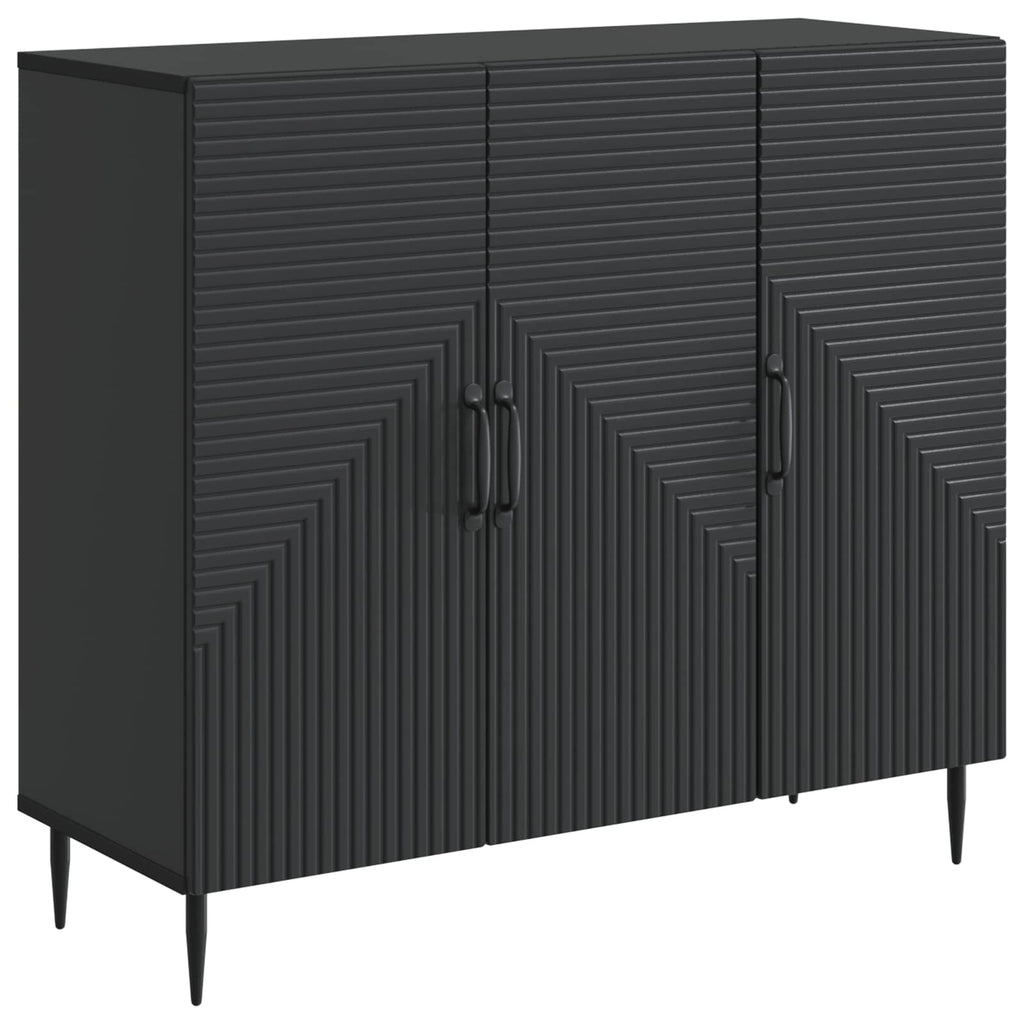 vidaXL Bufet Czarny 89 x 34,5 x 80 cm Drewno inżynieryjne