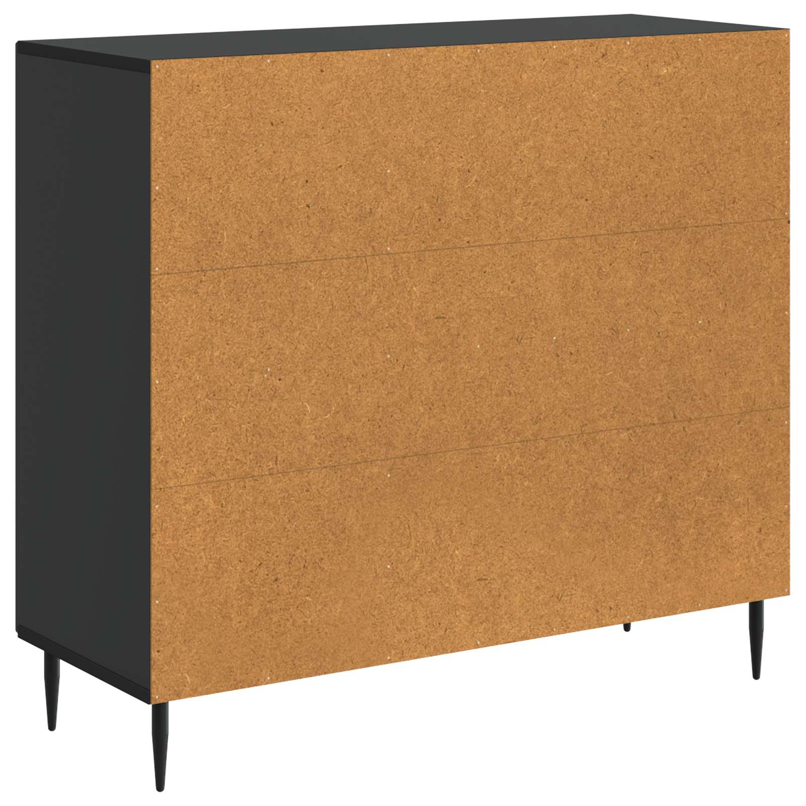 vidaXL Bufet Czarny 89 x 34,5 x 80 cm Drewno inżynieryjne