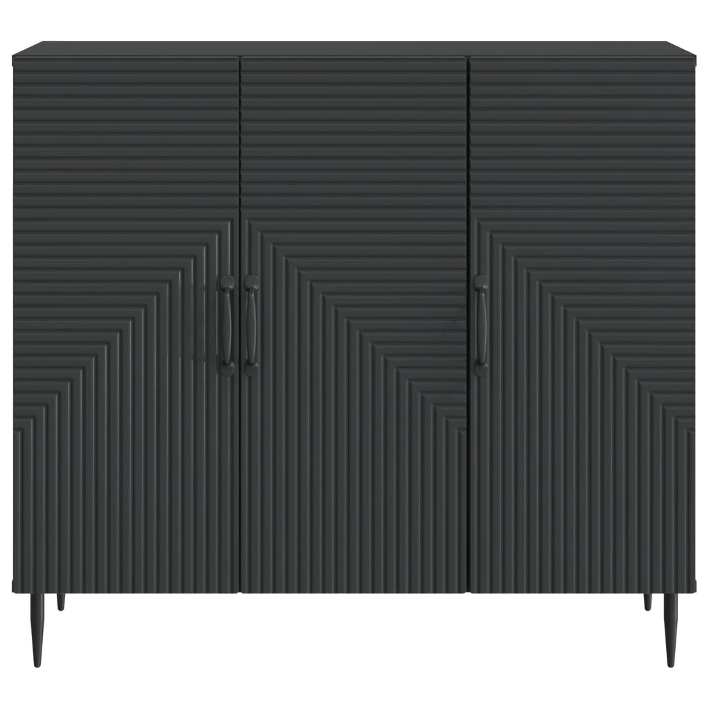 vidaXL Bufet Czarny 89 x 34,5 x 80 cm Drewno inżynieryjne