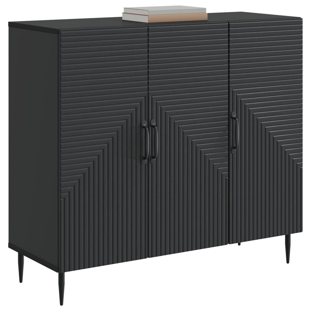 vidaXL Bufet Czarny 89 x 34,5 x 80 cm Drewno inżynieryjne
