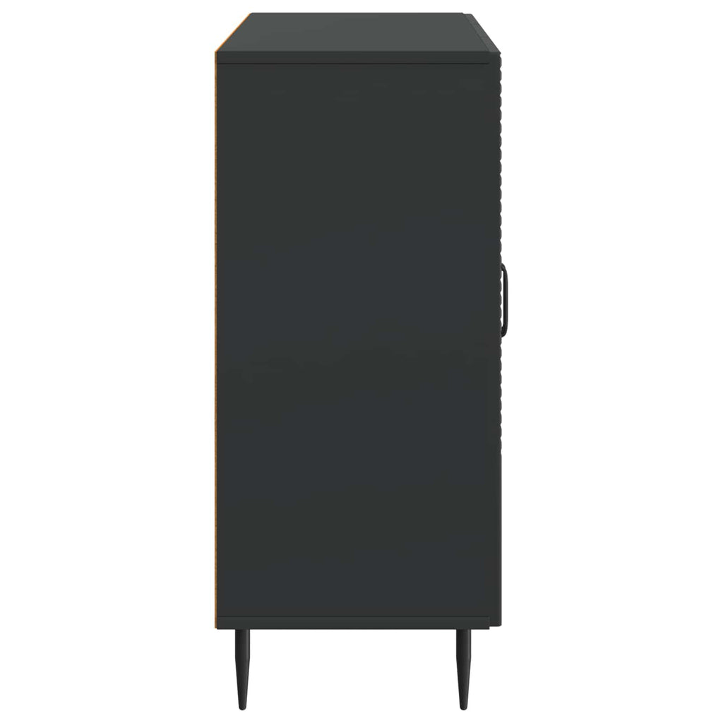vidaXL Bufet Czarny 89 x 34,5 x 80 cm Drewno inżynieryjne