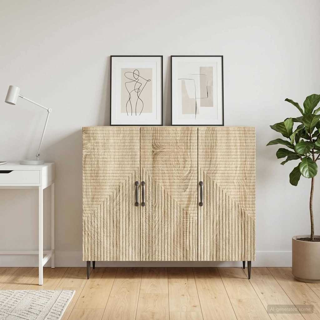 vidaXL Bufet dąb Sonoma 89 x 34,5 x 80 cm Drewno inżynieryjne