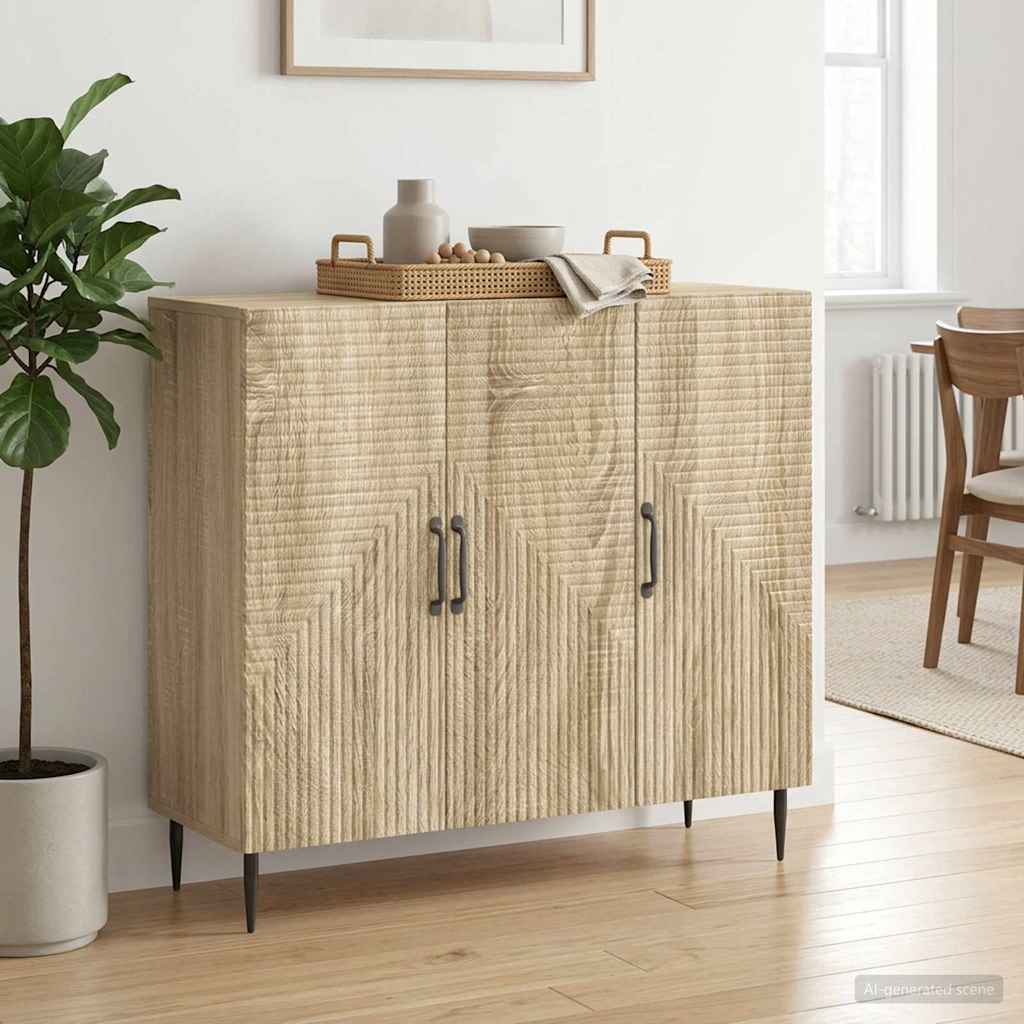 vidaXL Bufet dąb Sonoma 89 x 34,5 x 80 cm Drewno inżynieryjne