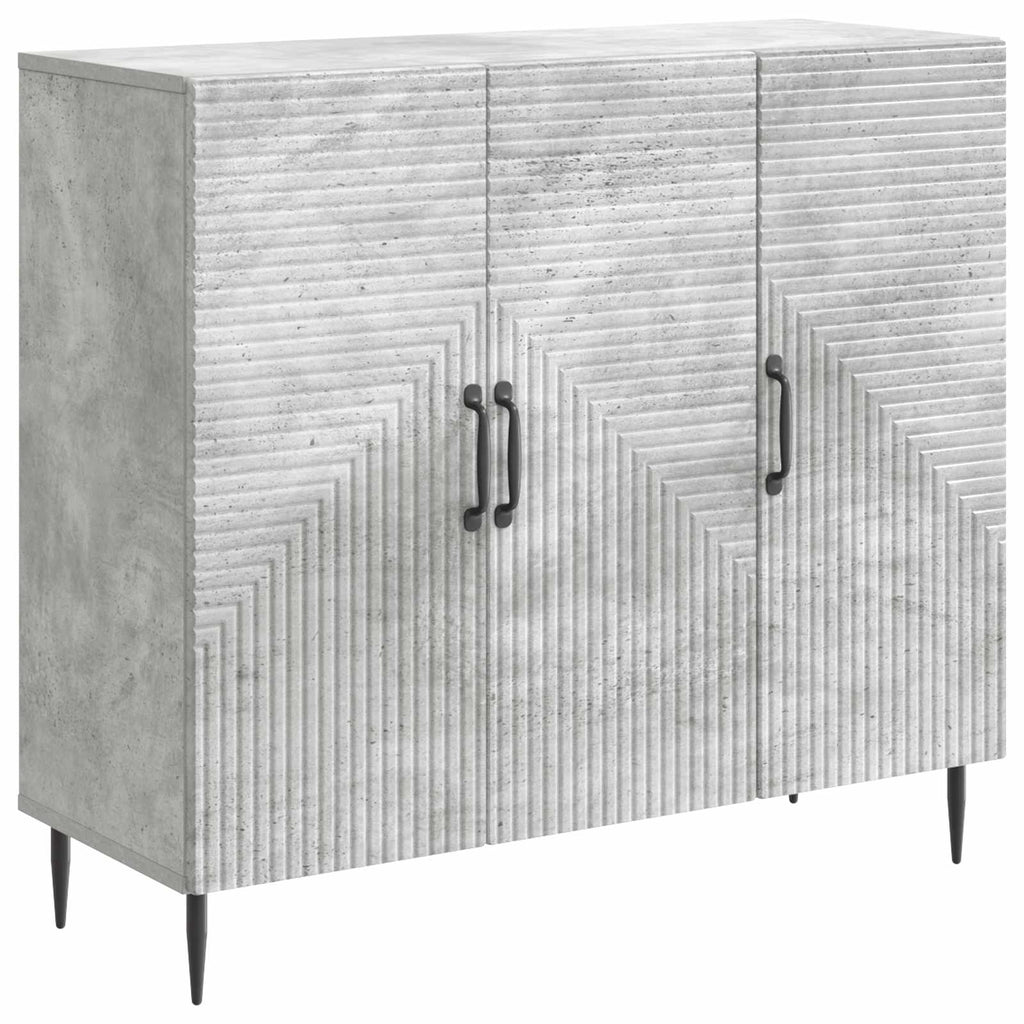 vidaXL Bufet Betonowy szary 89 x 34,5 x 80 cm Drewno inżynieryjne