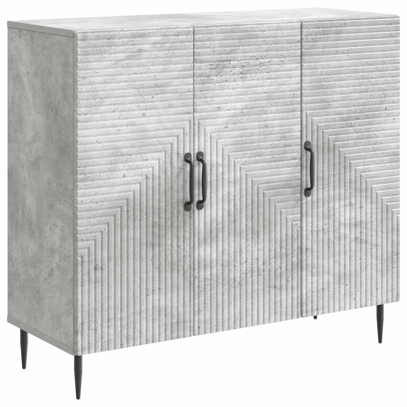 vidaXL Bufet Betonowy szary 89 x 34,5 x 80 cm Drewno inżynieryjne