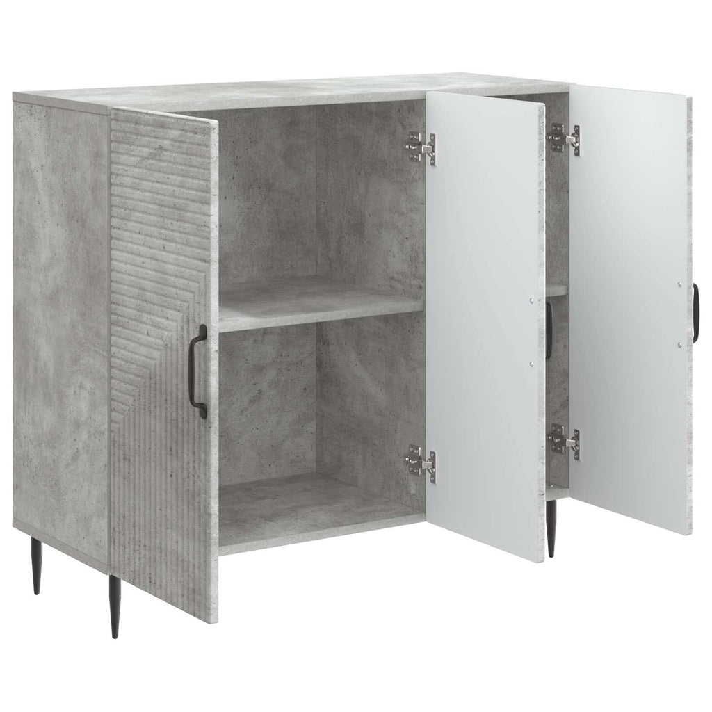 vidaXL Bufet Betonowy szary 89 x 34,5 x 80 cm Drewno inżynieryjne