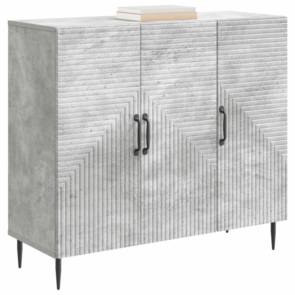 vidaXL Bufet Betonowy szary 89 x 34,5 x 80 cm Drewno inżynieryjne