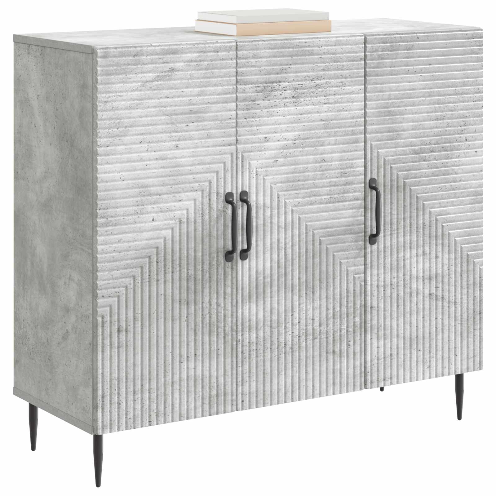vidaXL Bufet Betonowy szary 89 x 34,5 x 80 cm Drewno inżynieryjne